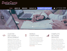 Tablet Screenshot of datacorp.net